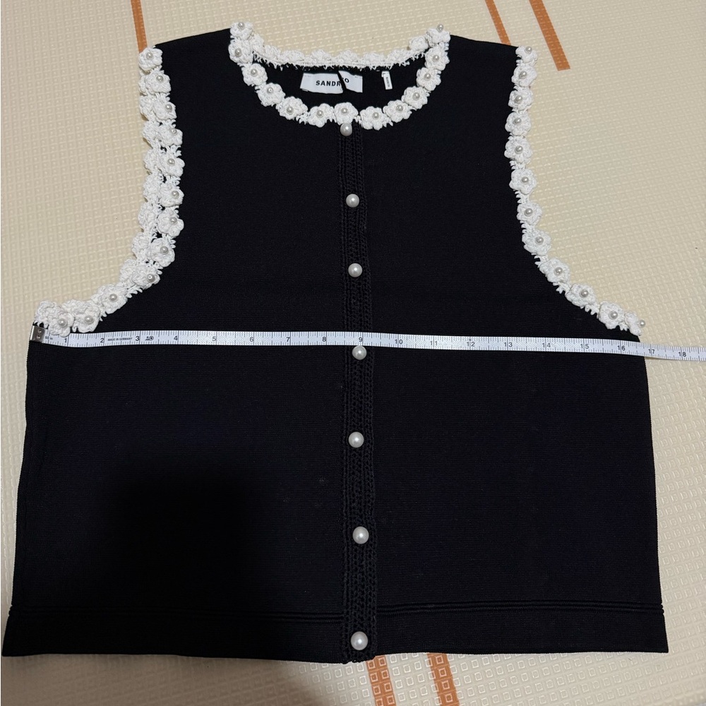 Sandro Crochet Cardigan size 3 - Picture 8 of 11